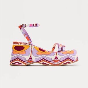 Colorful Platform Wedge size 8